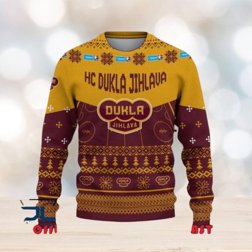 HC Dukla Jihlava Tipsport extraliga a Chance Liga Ugly Christmas Sweater