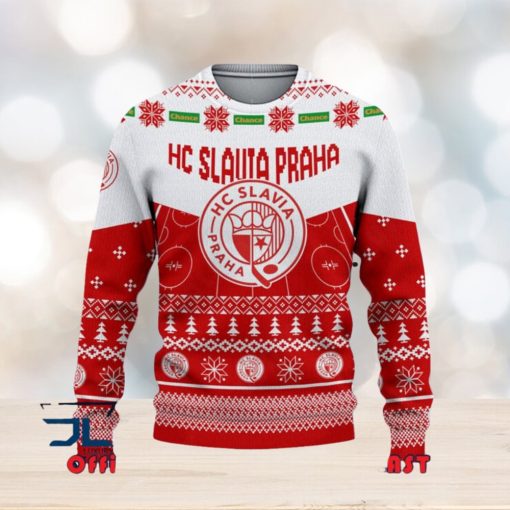 HC Slavia Praha Tipsport extraliga a Chance Liga Ugly Christmas Sweater