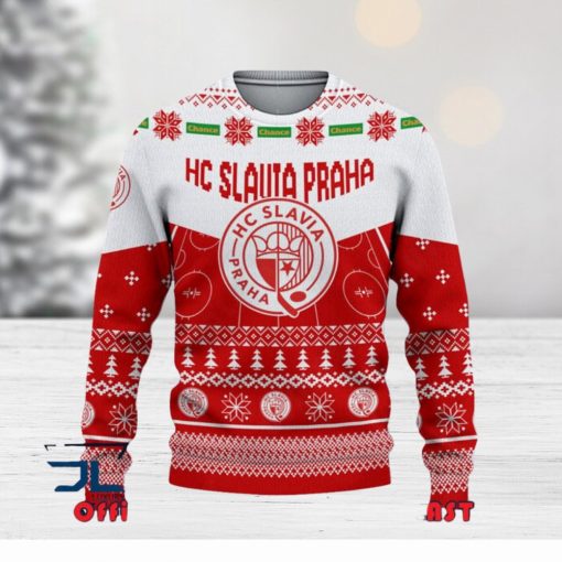 HC Slavia Praha Tipsport extraliga a Chance Liga Ugly Christmas Sweater