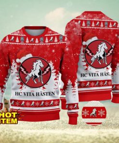 HC Vita Hästen SHL Sweden Hockey League Ugly Christmas Sweater Christmas Gift