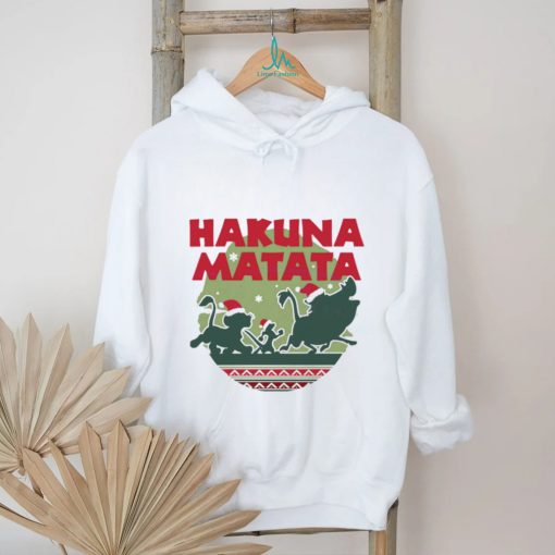 Hakuna Matata Simba Timon Pumbaa Christmas shirt