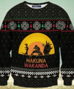 Hakuna Wkanda Ugly Christmas Sweater