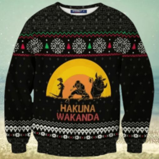 Hakuna Wkanda Ugly Christmas Sweater