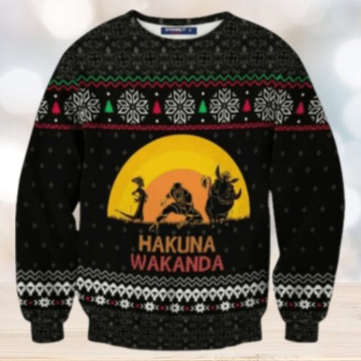 Hakuna Wkanda Ugly Christmas Sweater