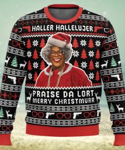 Haller Hallelujer Praise The Lort Merry Christmurr A Madea Christmas Ugly Christmas Sweater