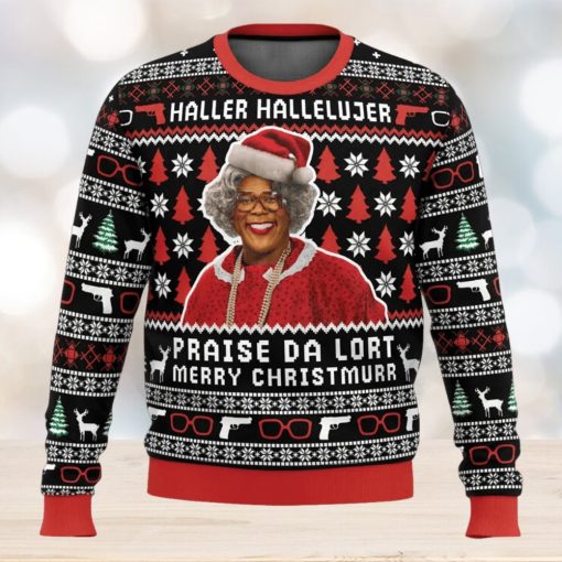 Haller Hallelujer Praise The Lort Merry Christmurr A Madea Christmas Ugly Christmas Sweater