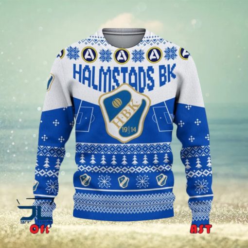 Halmstads BK Allsvenskan Sweden Ugly Sweater Christmas