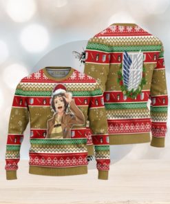 Hange Zoe Attack on Titan Anime Ugly Christmas Sweater Xmas Gift