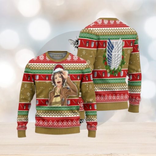 Hange Zoe Attack on Titan Anime Ugly Christmas Sweater Xmas Gift