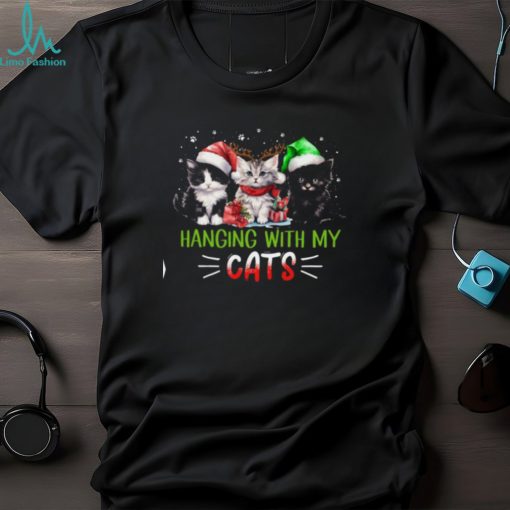 Hanging With My Cats   Cute Christmas Cat Classic T Shirt