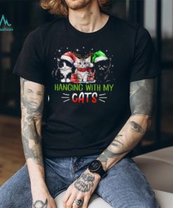 Hanging With My Cats Cute Christmas Cat Classic T Shirt