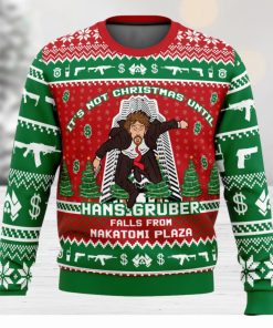 Hans Gruber Fall Nakatomi Plaza Die Hard Sweater Xmas Funny All Over Print Gift For Fans Ugly Christmas