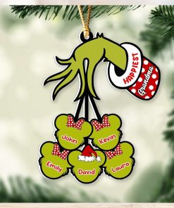 Happiest Green Family Personalized Ornament, Gifts For Family