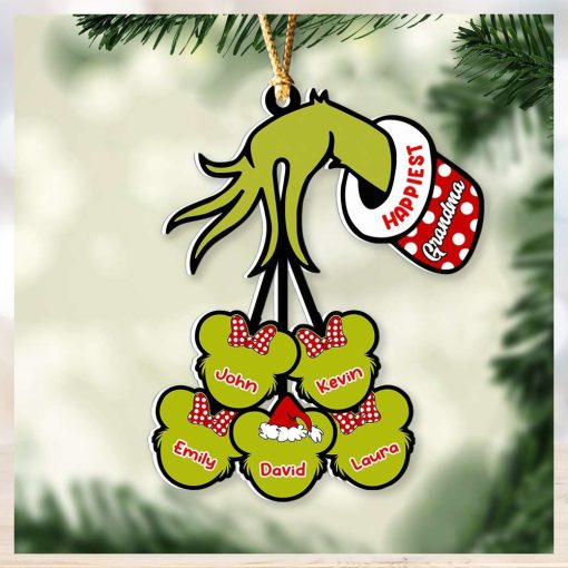 Happiest Green Family Personalized Ornament, Gifts For Family