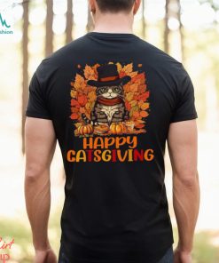 Happy Catsgiving Thanksgiving Cat Shirt