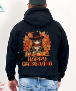 Happy Catsgiving Thanksgiving Cat Shirt