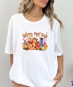 Happy Fall Yall Thanksgiving Movies Character shirt