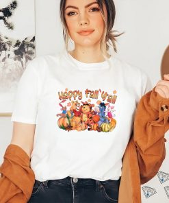 Happy Fall Yall Thanksgiving Movies Character shirt