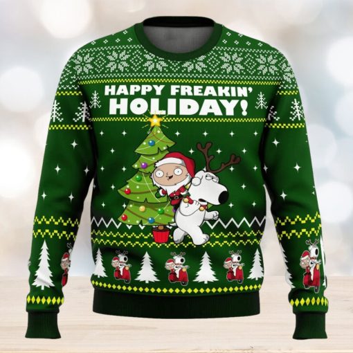 Happy Freakin Holidays Family Guy Ugly Christmas Sweater