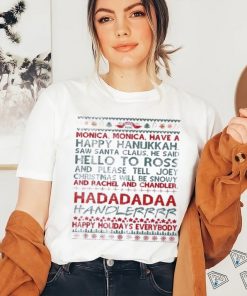 Happy Hanukkah and Merry Christmas Friends Shirt