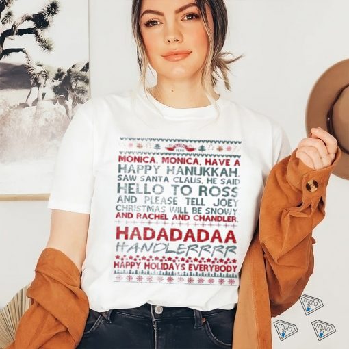 Happy Hanukkah and Merry Christmas Friends Shirt