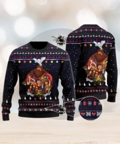 Happy Holiday Cartoon Harry Potter Ugly Christmas Sweater 3D Printed Men And Women Holiday Gift