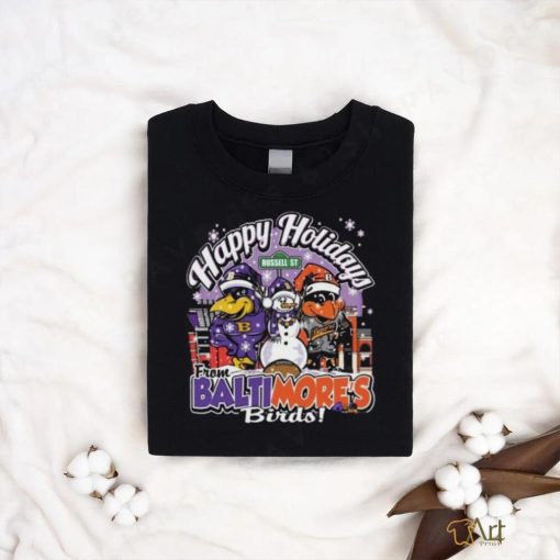 Happy Holiday From Baltimore Birds Christmas Shirt