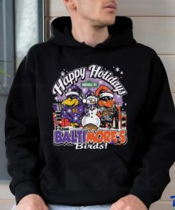 Happy Holiday From Baltimore Birds Christmas Shirt