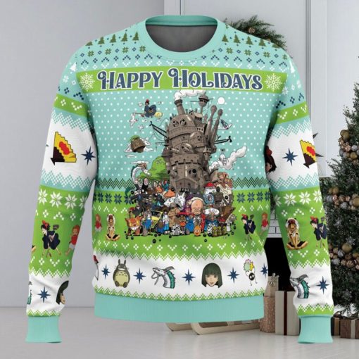 Happy Holidays Studio Ghibli Ugly Christmas Sweater