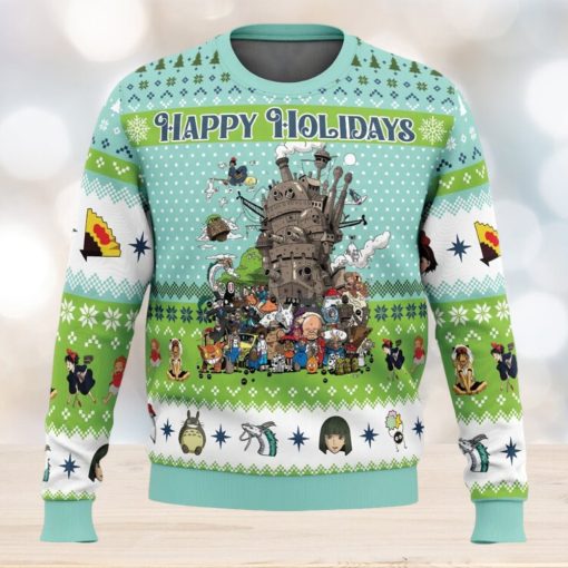 Happy Holidays Studio Ghibli Ugly Christmas Sweater