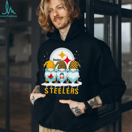 Happy Merry Christmas Gnomes mascot Pittsburgh Steelers football logo gift shirt