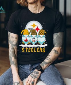 Happy Merry Christmas Gnomes mascot Pittsburgh Steelers football logo gift shirt