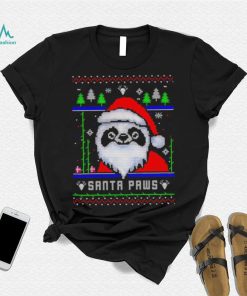 Happy Merry Christmas Panda Santa paws ugly gift shirt