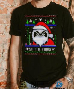 Happy Merry Christmas Panda Santa paws ugly gift shirt