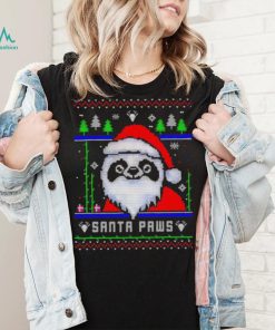 Happy Merry Christmas Panda Santa paws ugly gift shirt