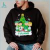 Happy Merry Christmas Peanuts Christmas tree Tulane Green Wave football logo gift shirt