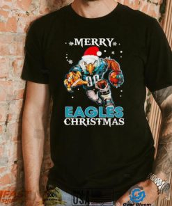 Happy Merry Christmas Philadelphia Eagles football Santa hat mascot shirt, hoodie, sweater, long sleeve and tank top Happy Merry Christmas Philadelphia Eagles football Santa hat mascot shirt