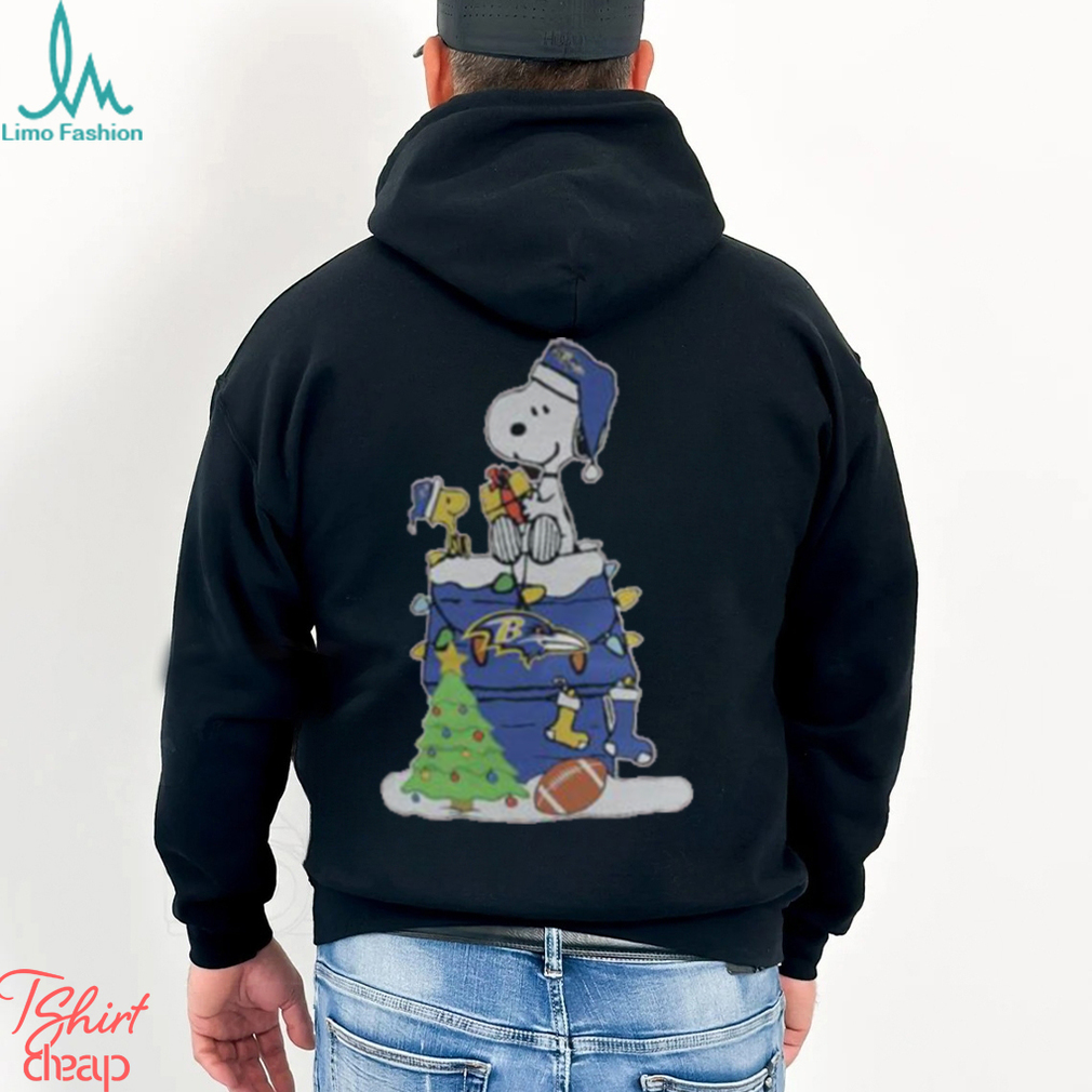 Happy Merry Christmas Snoopy Baltimore Ravens Shirt Happy Merry Christmas Snoopy Baltimore Ravens Shirt
