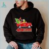 Happy Merry Christmas Snoopy drive a car Kansas City Chiefs logo flag gift shirt