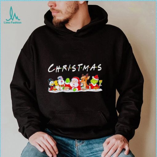 Happy Merry Christmas cartoon characters funny gift shirt