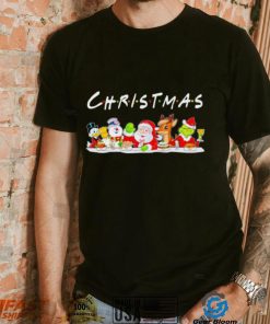 Happy Merry Christmas cartoon characters funny gift shirt