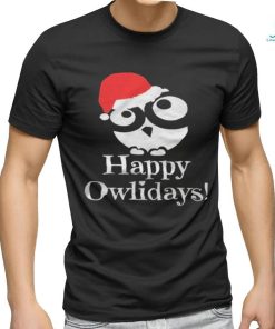 Happy Owlidays Christmas T shirt