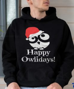 Happy Owlidays Christmas T shirt