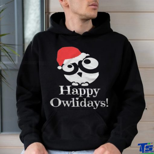 Happy Owlidays Christmas T shirt