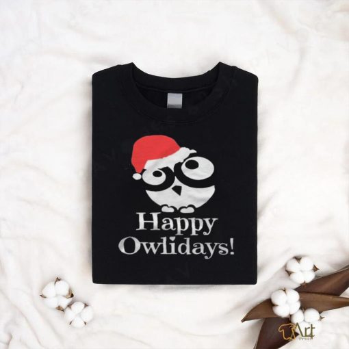 Happy Owlidays Christmas T shirt