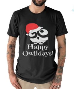 Happy Owlidays Christmas T shirt