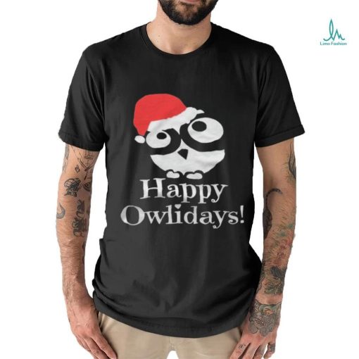 Happy Owlidays Christmas T shirt