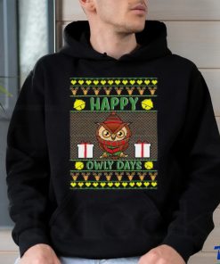 Happy Owly Days Owl Ugly Christmas Shirt