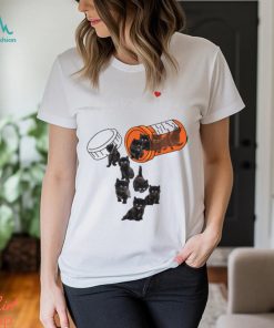 Happy Pills Cute cat black Lover Shirt