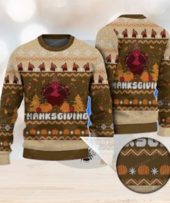 Happy Thanksgiving Rooster Funny Turkey Ugly Sweater